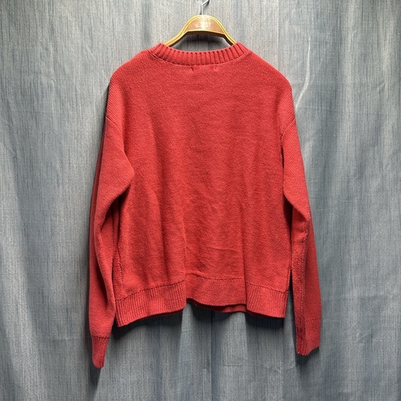 Joe Fresh & Gillian Harris Red Cable Knit Sweater size small - Picture 6 of 7